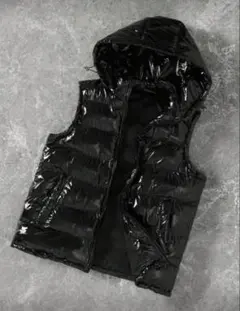 艶あり　フード付きダウンベスト　24時間以内発送　ヤンキー