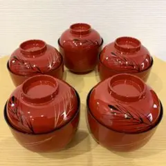 【未使用品】お椀　蓋付　5個セット