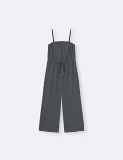 GU　リブサロペットパンツ　ダークグレー　Lサイズのサムネイル