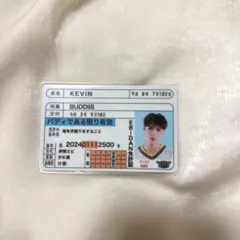EBiDAN ダンエビ BUDDiiS KEVIN ケビン 推し免許証 トレカ