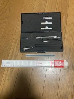 製図セット DRAPASコンパス 三角スケール付 値下げ可