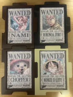 ワンピース ジグソーパズル 4点セット【箱・パズルフレーム付き】
