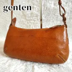 gentenゲンテン トスカ レザーショルダーバッグ ヌメ革 キャメル 斜めがけのサムネイル