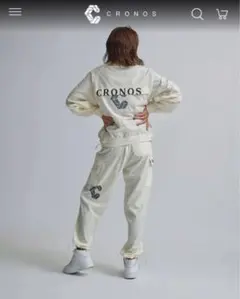 希少完売品　クロノス　ラインパンツホワイト CRONOS×FIGHTERS LONGPANTSWHITE
