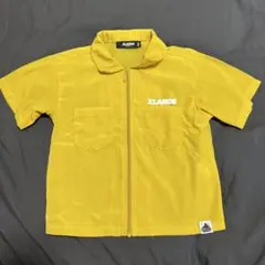 XLARGE イエロー ジップアップシャツ