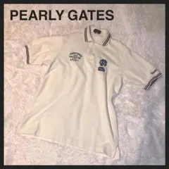 PEARLY GATES パーリーゲイツ　ポロシャツ　ゴルフ　アイボリー　PG