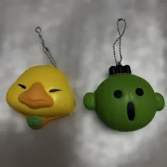 チョコボ サボテンダー スクイーズ ストラップ 2種セット