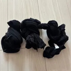 タイツ　ストッキング　ブラック　3点セット　掃除用