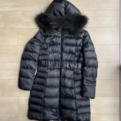 ＩＮＤＩＶＩ　ブラックロングダウンジャケット（フード・ファー付き）