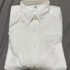 ユニクロ オックスフォードシャツ 男女兼用 ホワイト ボタンダウン S 未使用