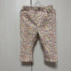 petit main SMILE PANTS 花柄 クロップドパンツ　7分丈
