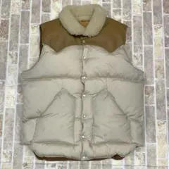 美品】Rocky Mountain ダウンベストレザー ムートンベージュ40 - メルカリ