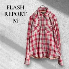 【FLASH REPORT】【M】コットン　ギンガムチェック　柔らか　オープンのサムネイル