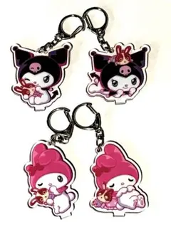 マイメロ　クロミ　キーホルダー　4個セット