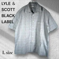 LYLE & SCOTT BLACK LABEL 半袖シャツ チェック柄 Lのサムネイル