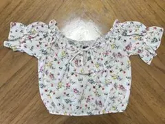 Bershka ベルシュカ　花柄　トップス　オフショルダー クロップド　サイズS