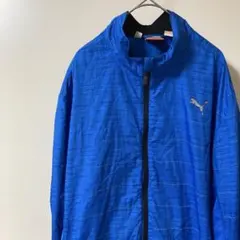モ*ラ様 PUMA 青 ナイロンジャケット　XL