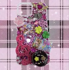 デコ電 スマホケースデコ 平成女児 ピンク系 iPhone13