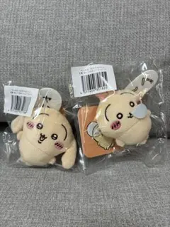 【新品未開封】ちいかわ うさぎだらけくじ E賞 ぬいぐるみバッジ 2種セット