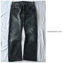 ◯トゥモローランド【洗える】ヴィンテージ ウォッシュ加工 デニム パンツのサムネイル