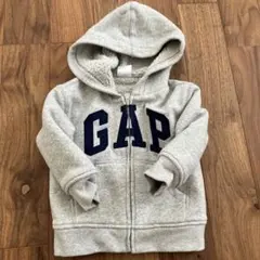 GAP フード付きパーカー 18-24ヶ月 グレー　ふわふわ