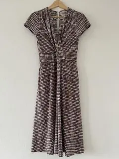 kayme ケイミー ドット ストレッチ ワンピース ネイビー - メルカリ