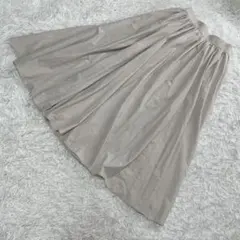 オンワード23区ナイロンタスランギャザーマキシスカート