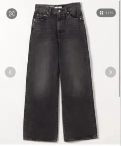 LEVI'S RIBCAGE WIDE LEG H223 ブラック 27