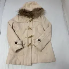 古着　イング　アイボリー　ダッフルコート　訳あり