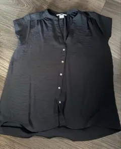 H&M 半袖ブラウス ブラック