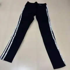 黒いサイドストライプスパッツ XS