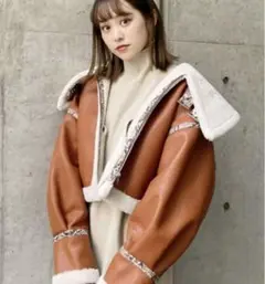 【最終値下げ】ムートン ボアジャケット ムートンジャケット アウター