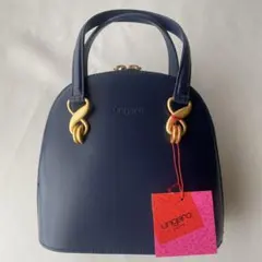 美品　ウンガロ　ネイビー ハンドバッグ　新品