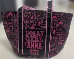 DOLLY GIRL by ANNA SUI トートバッグ 黒/ピンク