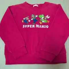 SUPER MARIO トレーナー 赤　マリオ　130