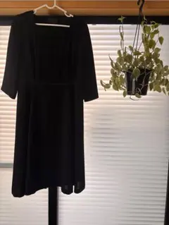 CLATHAS ブラックワンピース 13号ジャケット付き　フォーマル　冠婚葬祭