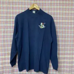 MICKEY◼️ビンテージ◼️ミッキー・オールド・ロング袖Tシャツ◼️ミッキー刺繍ロゴ