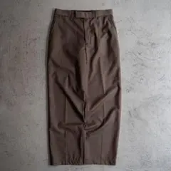 90s vintage ユーロ製 opti ブラウン ウール ワイドスラックス