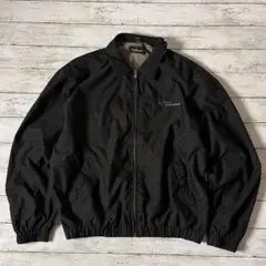 Dunbrooke 企業ロゴ刺繍 ジップアップ ワークジャケット ブラック　古着