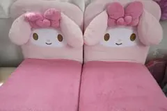 MY MELODY リクライニング座椅子2点セット