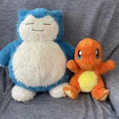 カビゴン　ヒトカゲ　ぬいぐるみセット　ポケモン　もふぐっと　ほっこり　かわいい