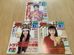 週刊ザテレビジョン 1995年 3冊セット 桜井幸子　葉月里緒菜　観月ありさ