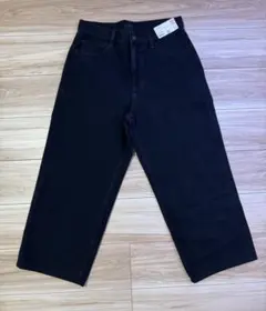 【未使用】UNIQLO ワイドストレートジーンズ ダークグレイ 30