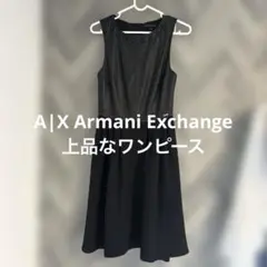 A|X Armani Exchange ワンピース 黒 ノースリーブ レザー調のサムネイル