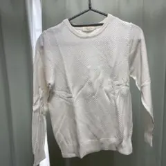 本日まで。出品停止します】 ホワイトニット Mサイズ