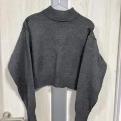 【⚪️プロフ確認】 SLY ハイネック ショート丈 ニット グレー
