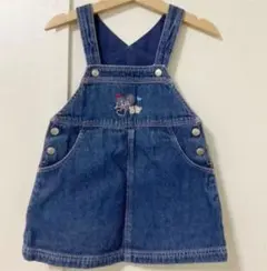 familiar デニム ジャンパースカート 80