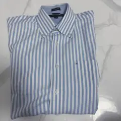 TOMMY HILFIGER ストライプシャツ ブルー カジュアル
