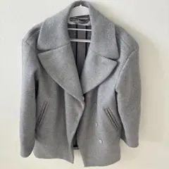 SPORTMAX グレー ピーコート