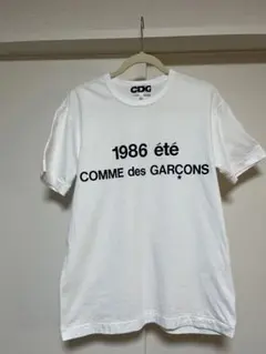 COMME des GARCONS CDG ロゴTシャツ Lサイズ ホワイトのサムネイル